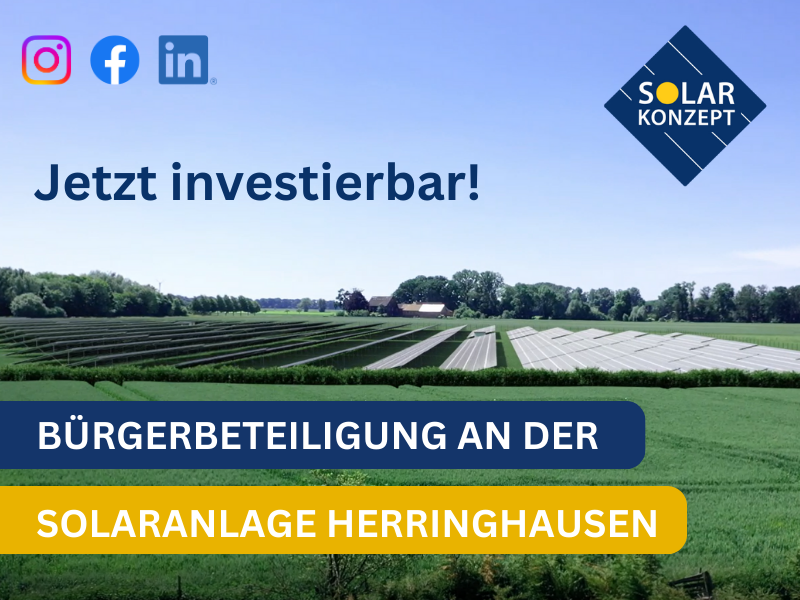 Bürgerbeteiligung An Der Solaranlage Herringhausen – Jetzt Investierbar!