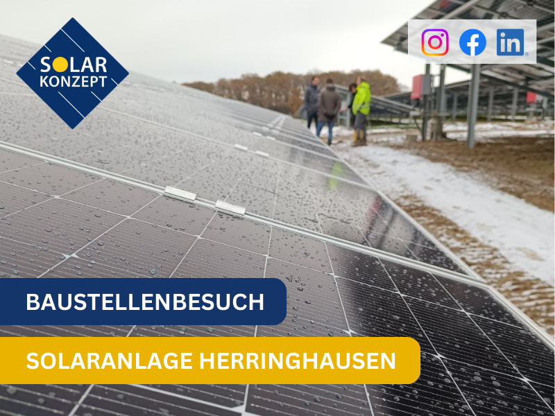 Baustellenbesuch Solaranlage Herringhausen