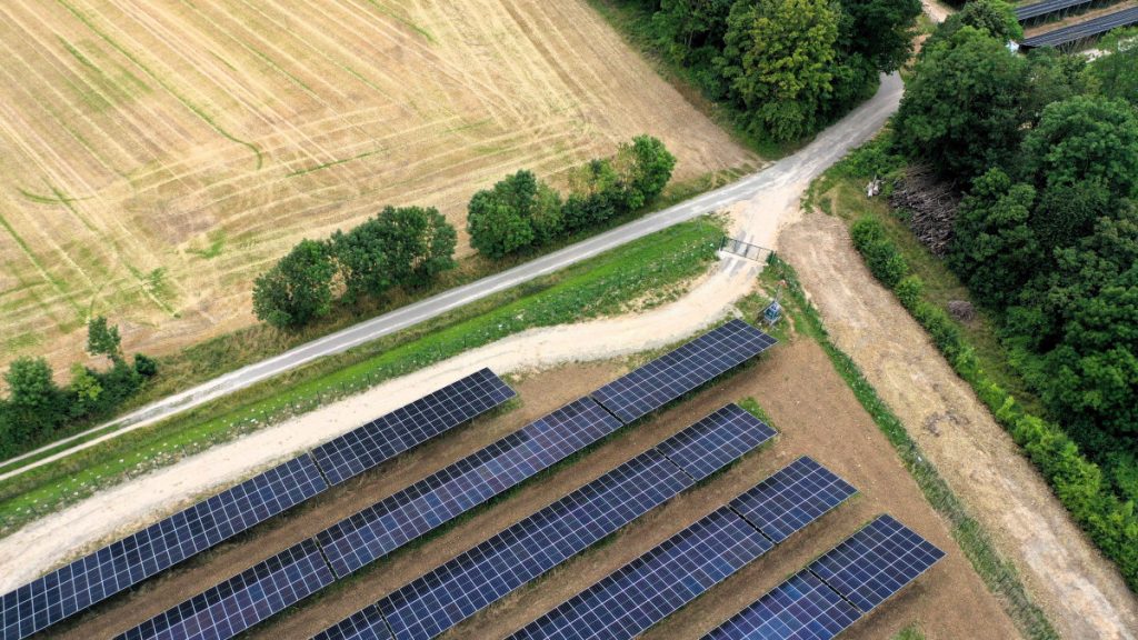 unsere PV-Freiflächenanlage in Friedland